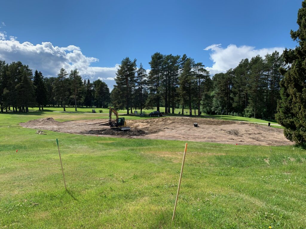 Sundsvalls Golfklubb bild- Sundsvalls Golfklubb banprojekt damm hal10 bild1