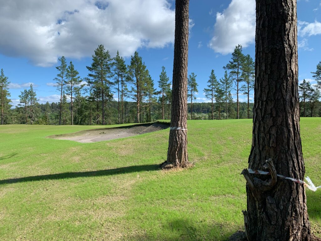 Sundsvalls Golfklubb bild- Sundsvalls Golfklubb tee hal 9